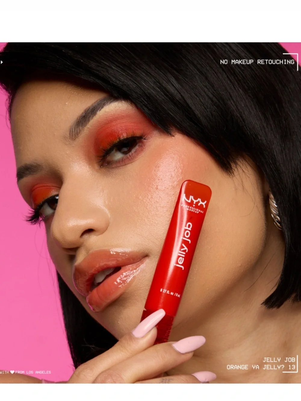 NYX JELLY JOB FULL-BODIED HIGH SHINE GLOSS IN ORANGE YA JELLY? 7.5ml BRAND NEW